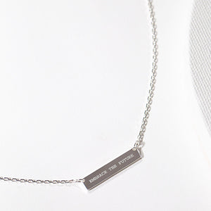 Engraved Bar Pendant: